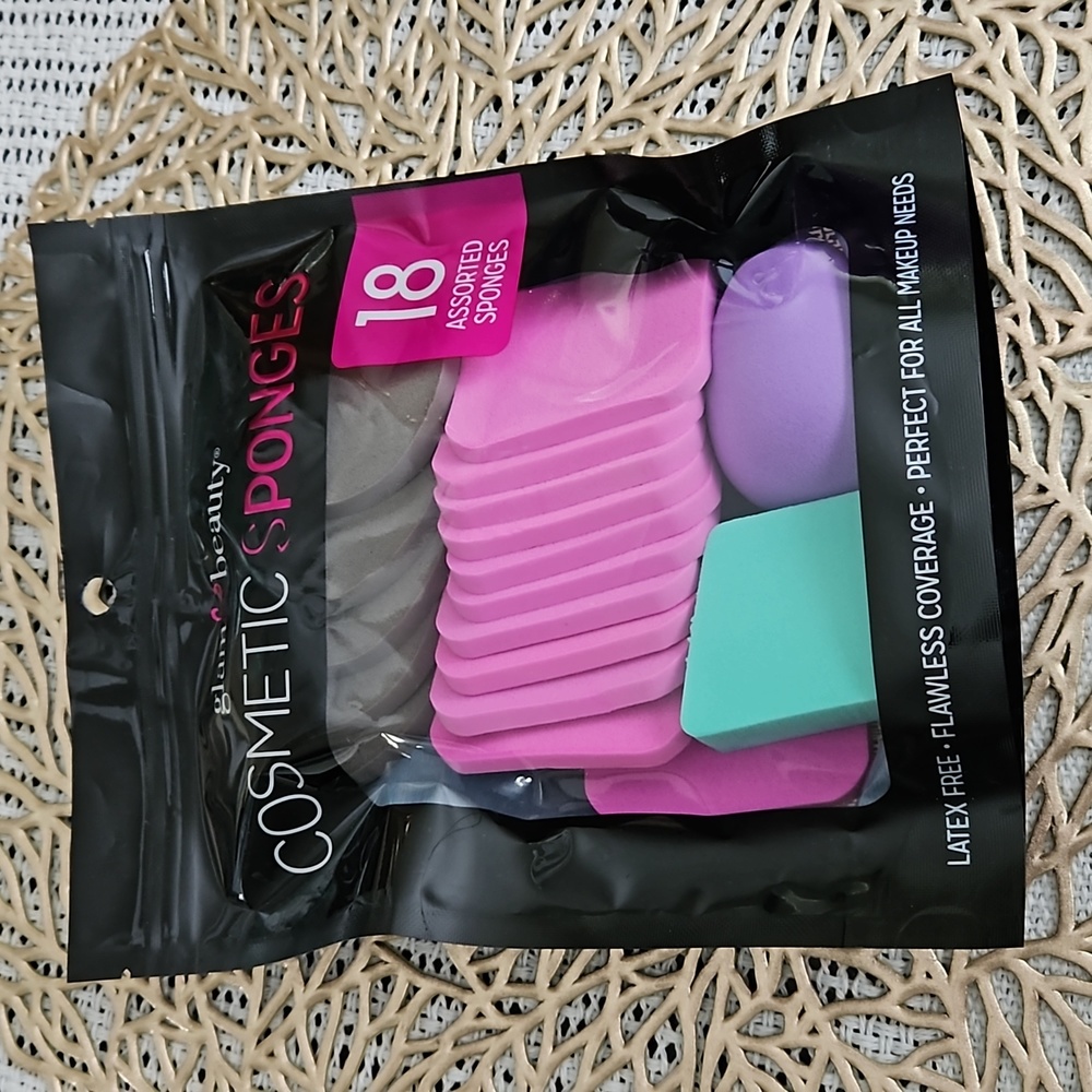 GLAM & BEAUTY COSMETIC Makeup sponges 18 Pk